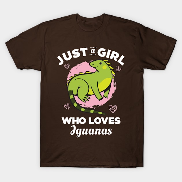 Just a Girl who Loves Iguanas T-Shirt by cecatto1994